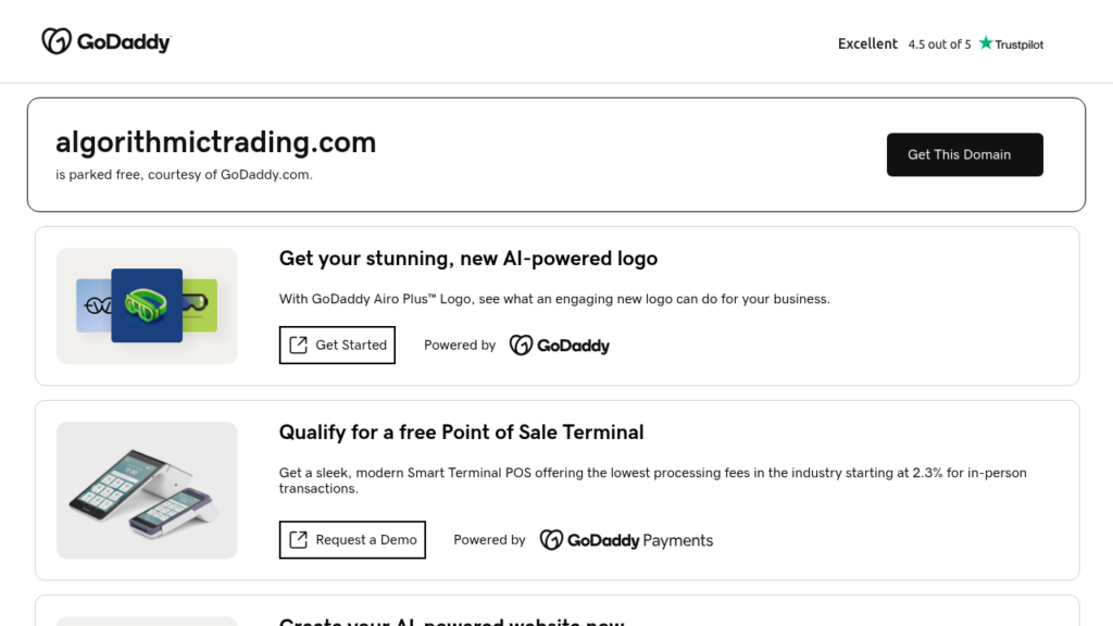 ALGORITHMICTRADING.COM review 2025 - Screenshot of algorithmictrading.com website showing security analysis