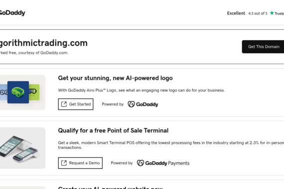 ALGORITHMICTRADING.COM review 2025 - Screenshot of algorithmictrading.com website showing security analysis