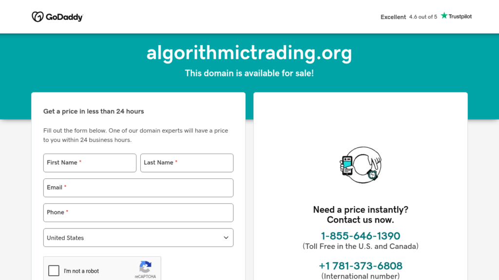 ALGORITHMICTRADING.ORG review 2025 - Screenshot of algorithmictrading.org website showing security analysis