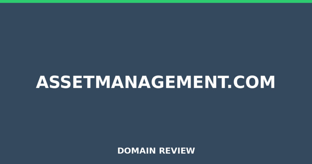 ASSETMANAGEMENT.COM review 2025 - Domain review placeholder image for assetmanagement.com