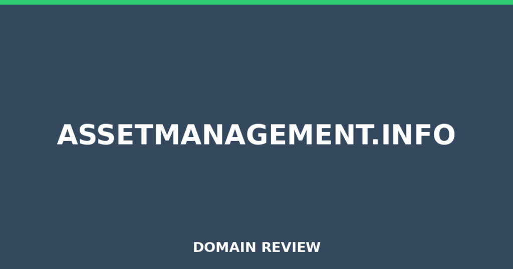 ASSETMANAGEMENT.INFO review 2025 - Domain review placeholder image for assetmanagement.info