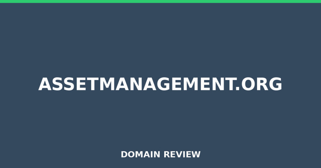 ASSETMANAGEMENT.ORG review 2025 - Domain review placeholder image for assetmanagement.org