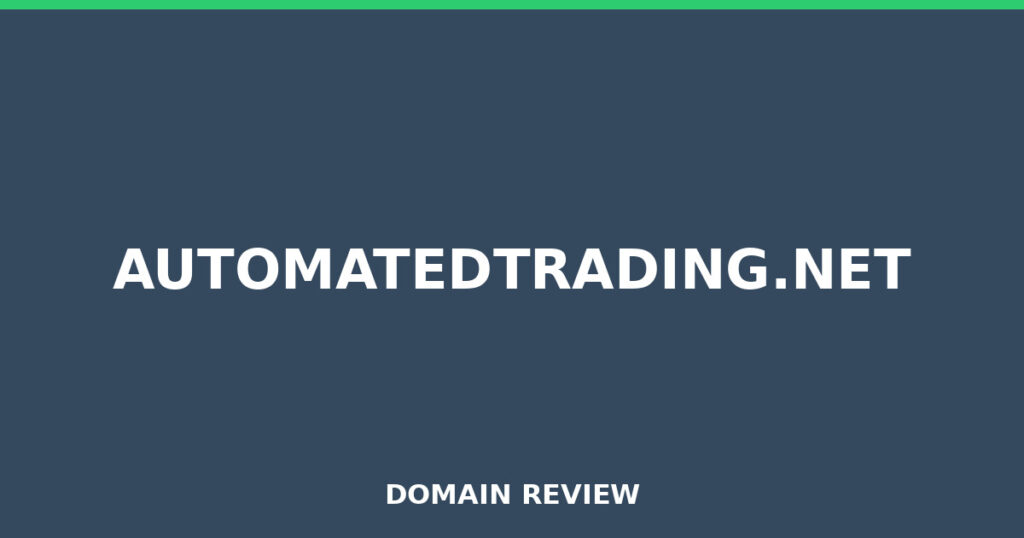 AUTOMATEDTRADING.NET review 2025 - Domain review placeholder image for automatedtrading.net