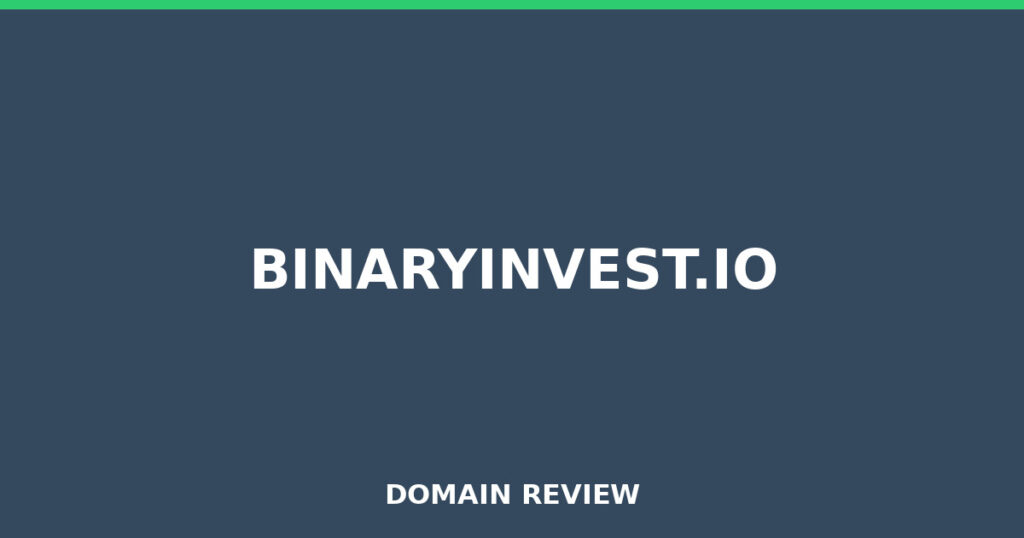 BINARYINVEST.IO review 2025 - Domain review placeholder image for binaryinvest.io