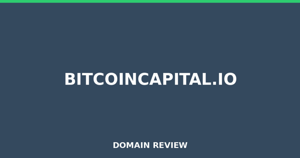 BITCOINCAPITAL.IO review 2025 - Domain review placeholder image for bitcoincapital.io