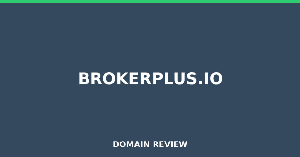 BROKERPLUS.IO review 2025 - Domain review placeholder image for brokerplus.io