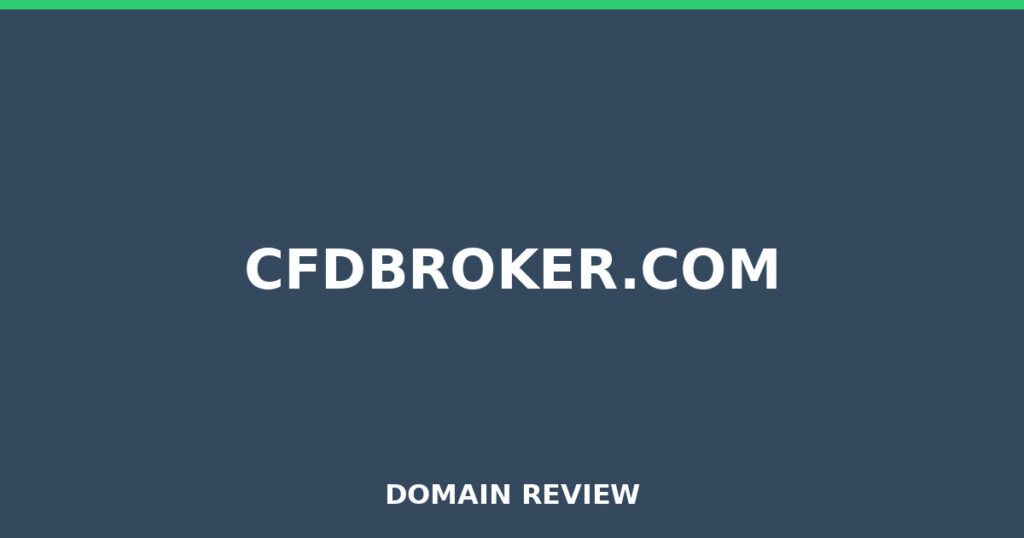 CFDBROKER.COM review 2025 - Domain review placeholder image for cfdbroker.com