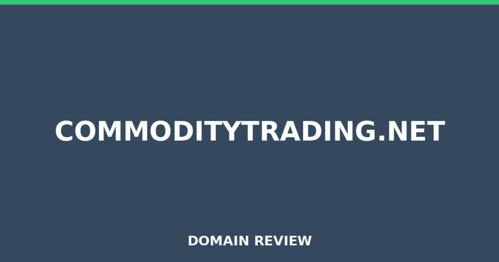 COMMODITYTRADING.NET review 2025 - Domain review placeholder image for commoditytrading.net