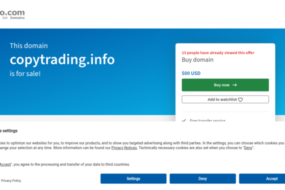 COPYTRADING.INFO review 2025 - Screenshot of copytrading.info website showing security analysis