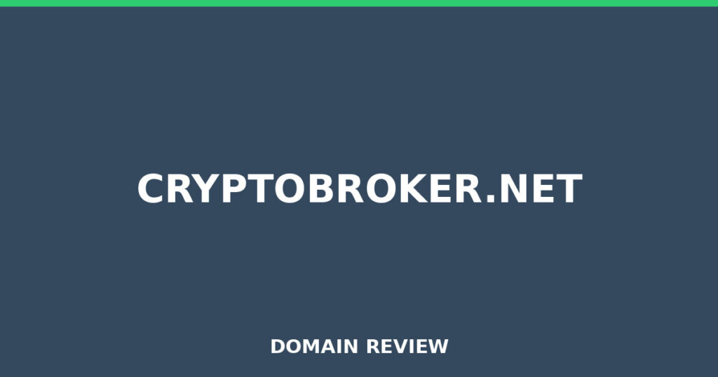 CRYPTOBROKER.NET review 2025 - Domain review placeholder image for cryptobroker.net