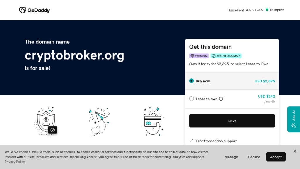 CRYPTOBROKER.ORG review 2025 - Screenshot of cryptobroker.org website showing security analysis