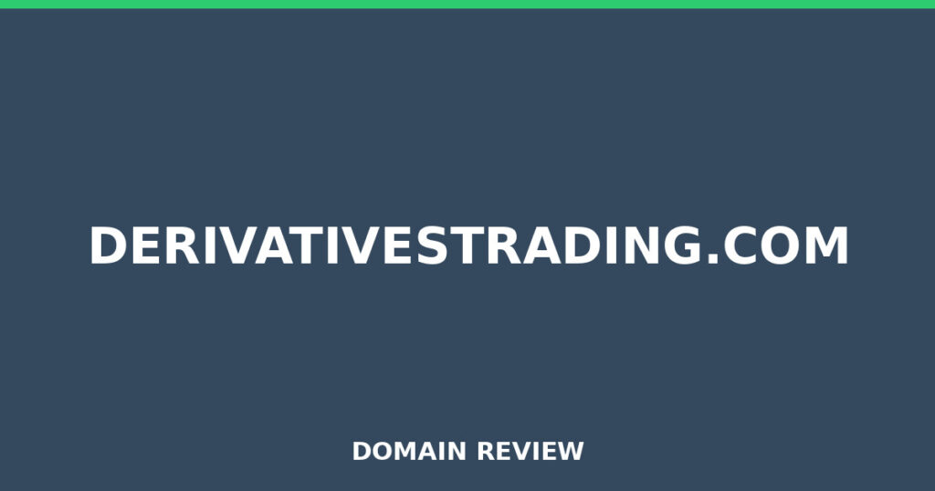 DERIVATIVESTRADING.COM review 2025 - Domain review placeholder image for derivativestrading.com