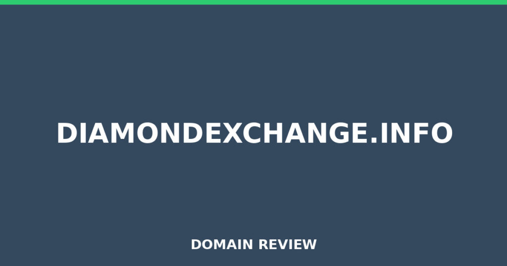 DIAMONDEXCHANGE.INFO review 2025 - Domain review placeholder image for diamondexchange.info