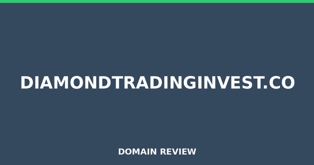 DIAMONDTRADINGINVEST.CO review 2025 - Domain review placeholder image for diamondtradinginvest.co