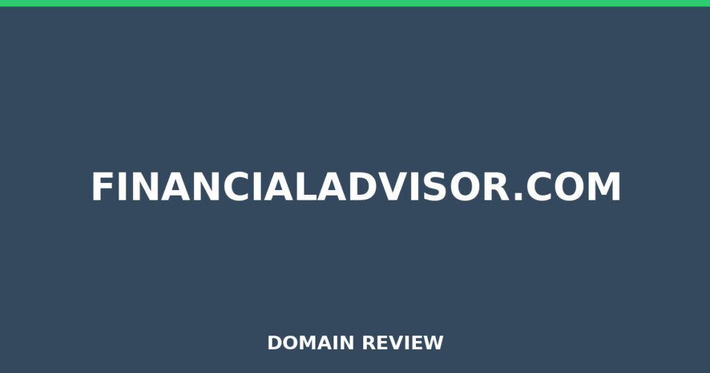FINANCIALADVISOR.COM review 2025 - Domain review placeholder image for financialadvisor.com