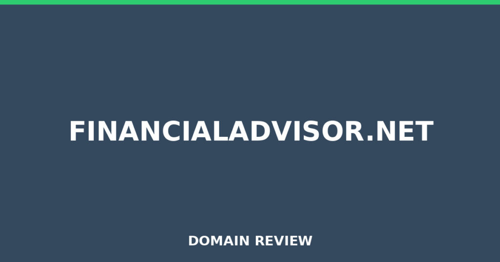 FINANCIALADVISOR.NET review 2025 - Domain review placeholder image for financialadvisor.net