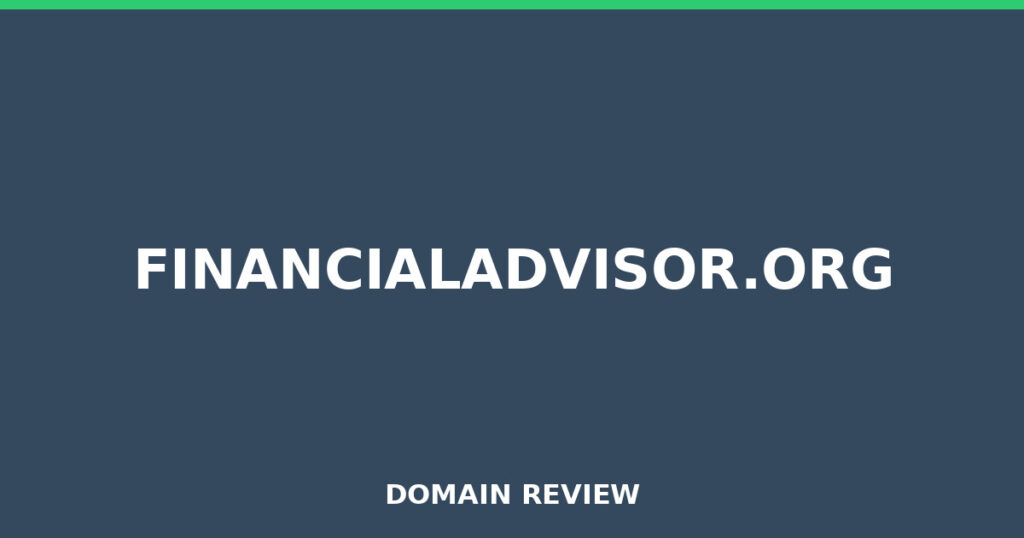FINANCIALADVISOR.ORG review 2025 - Domain review placeholder image for financialadvisor.org