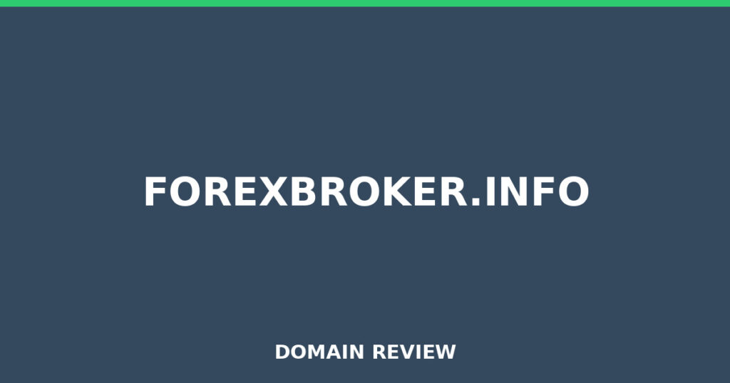 FOREXBROKER.INFO review 2025 - Domain review placeholder image for forexbroker.info