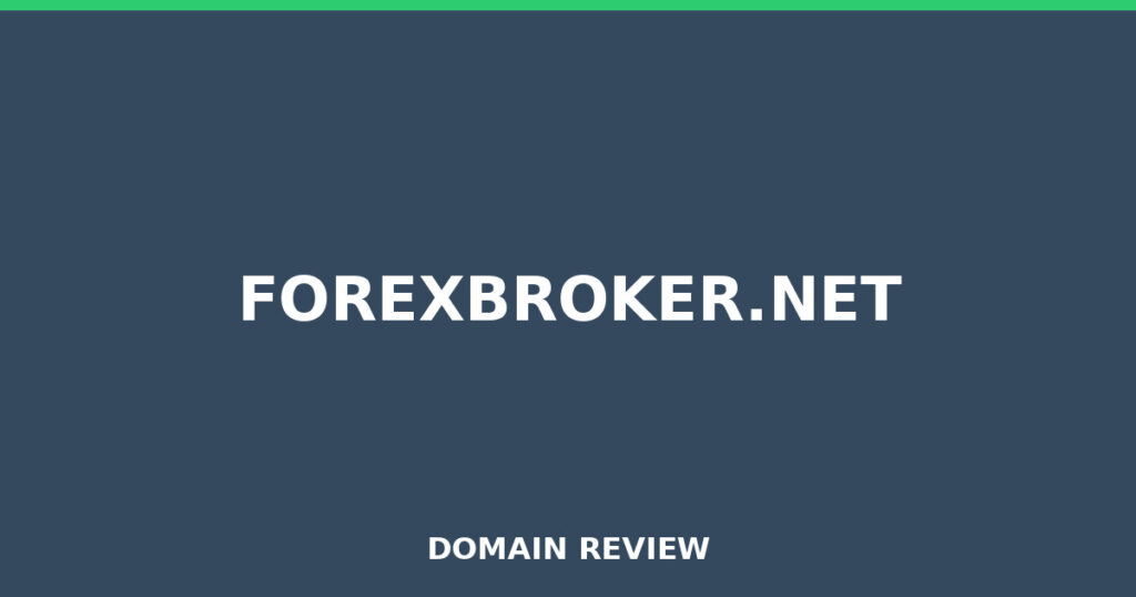 FOREXBROKER.NET review 2025 - Domain review placeholder image for forexbroker.net