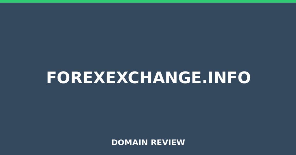 FOREXEXCHANGE.INFO review 2025 - Domain review placeholder image for forexexchange.info