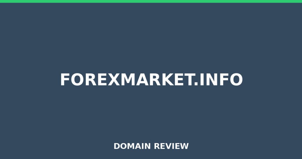 FOREXMARKET.INFO review 2025 - Domain review placeholder image for forexmarket.info
