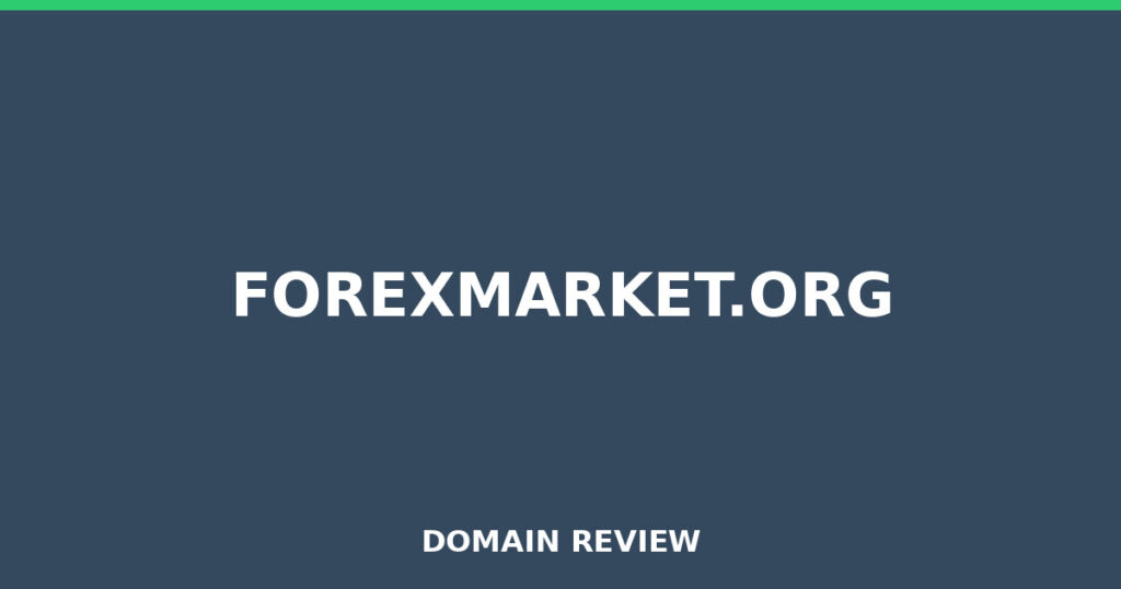 FOREXMARKET.ORG review 2025 - Domain review placeholder image for forexmarket.org