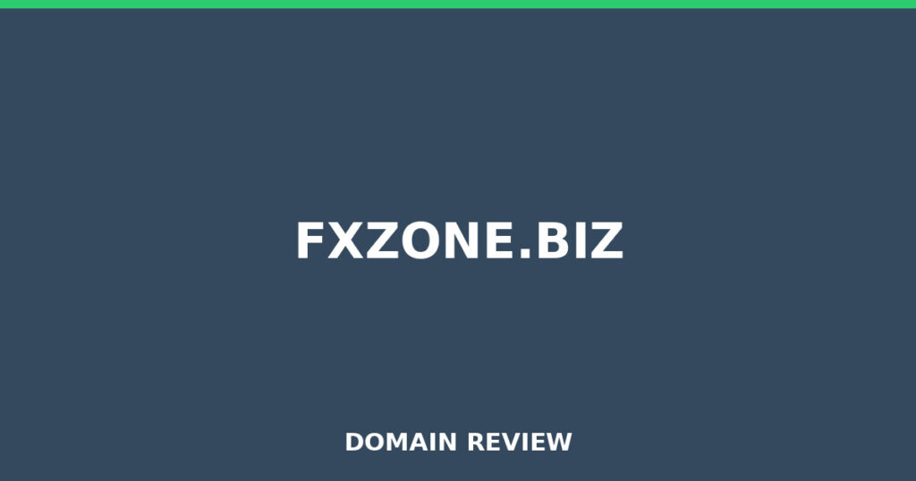 FXZONE.BIZ review 2025 - Domain review placeholder image for fxzone.biz
