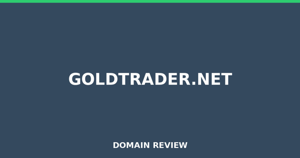 GOLDTRADER.NET review 2025 - Domain review placeholder image for goldtrader.net