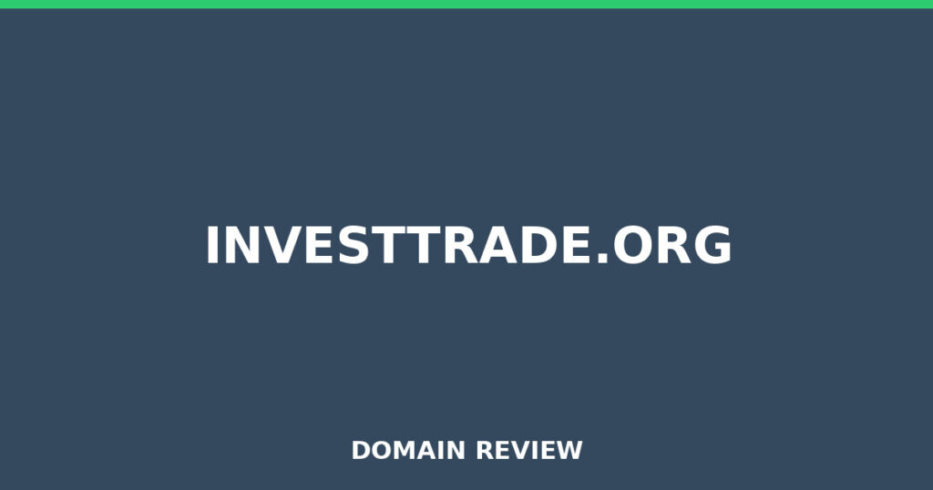 INVESTTRADE.ORG review 2025 - Domain review placeholder image for investtrade.org
