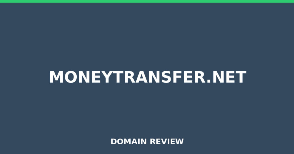 MONEYTRANSFER.NET review 2025 - Domain review placeholder image for moneytransfer.net