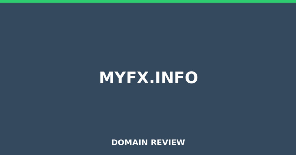 MYFX.INFO review 2025 - Domain review placeholder image for myfx.info
