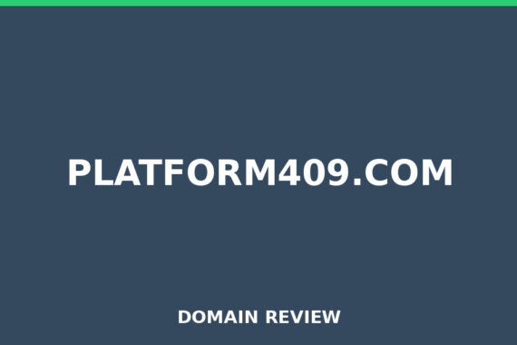 Placeholder image for platform409.com domain review
