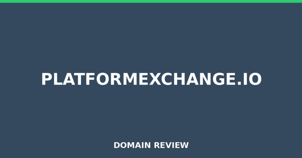PLATFORMEXCHANGE.IO review 2025 - Domain review placeholder image for platformexchange.io