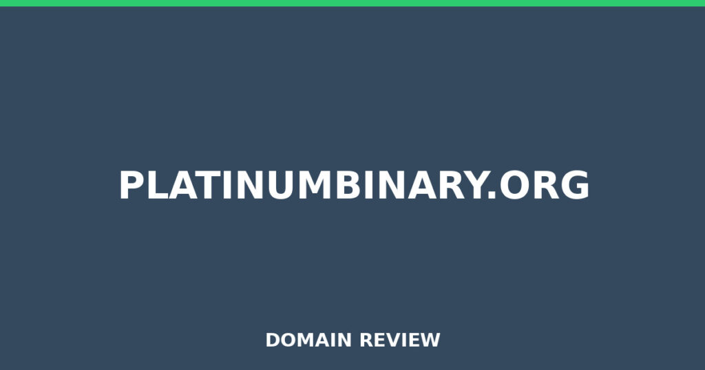 PLATINUMBINARY.ORG review 2025 - Domain review placeholder image for platinumbinary.org