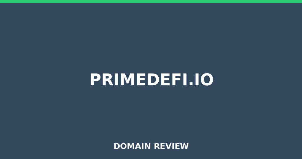 PRIMEDEFI.IO review 2025 - Domain review placeholder image for primedefi.io