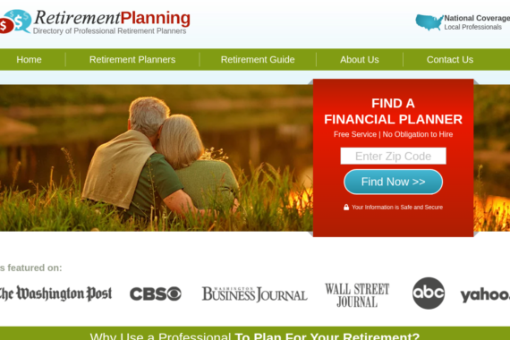 RETIREMENTPLANNING.NET review 2025 - Screenshot of retirementplanning.net website showing security analysis