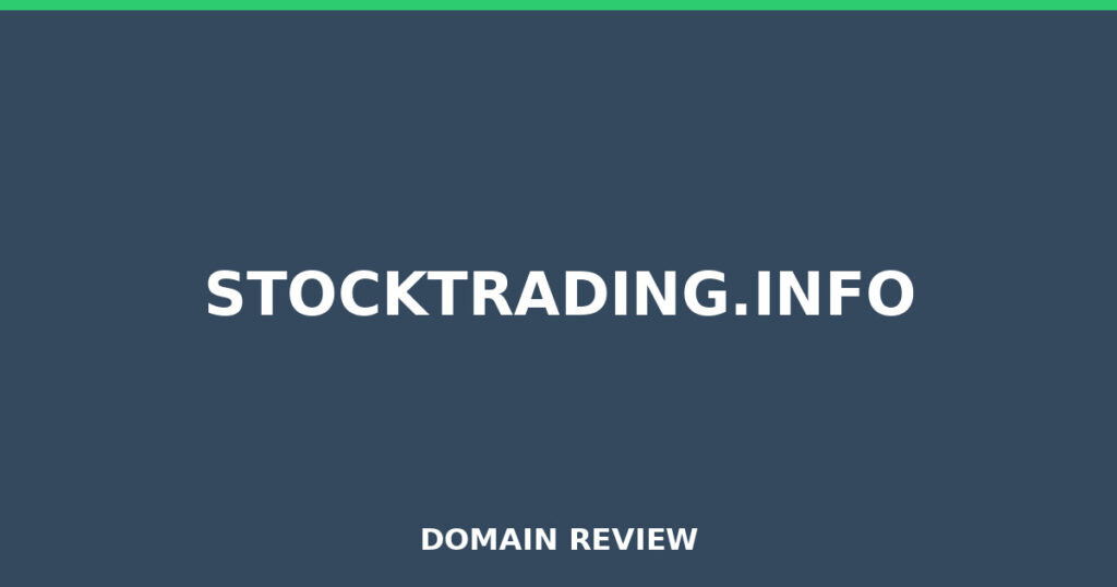 STOCKTRADING.INFO review 2025 - Domain review placeholder image for stocktrading.info
