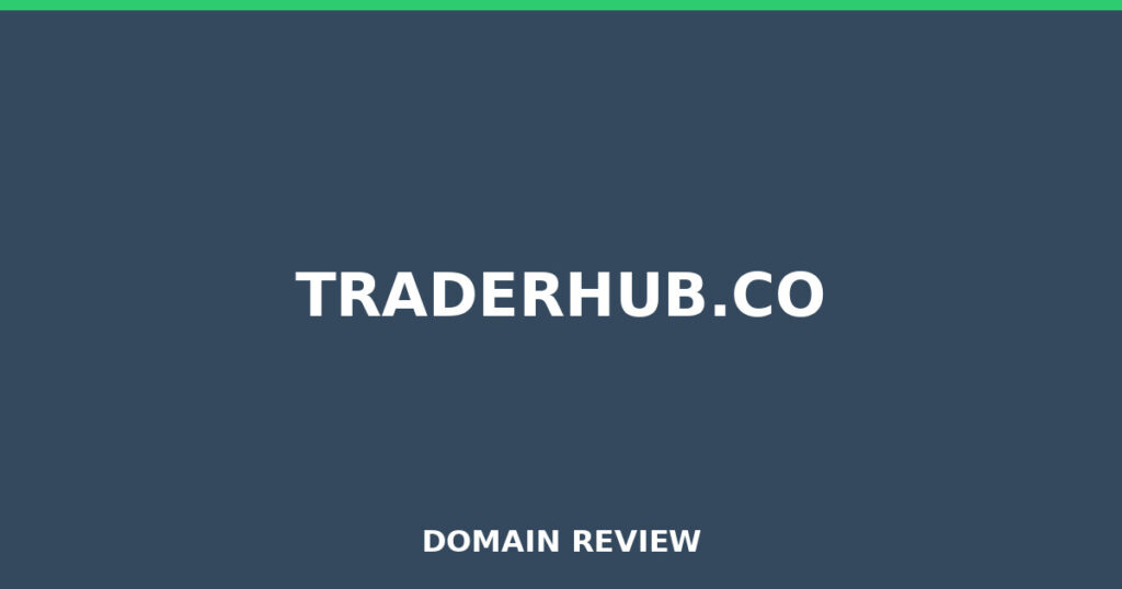 TRADERHUB.CO review 2025 - Domain review placeholder image for traderhub.co