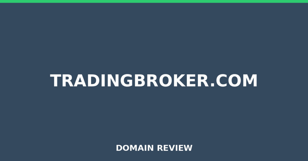 TRADINGBROKER.COM review 2025 - Domain review placeholder image for tradingbroker.com