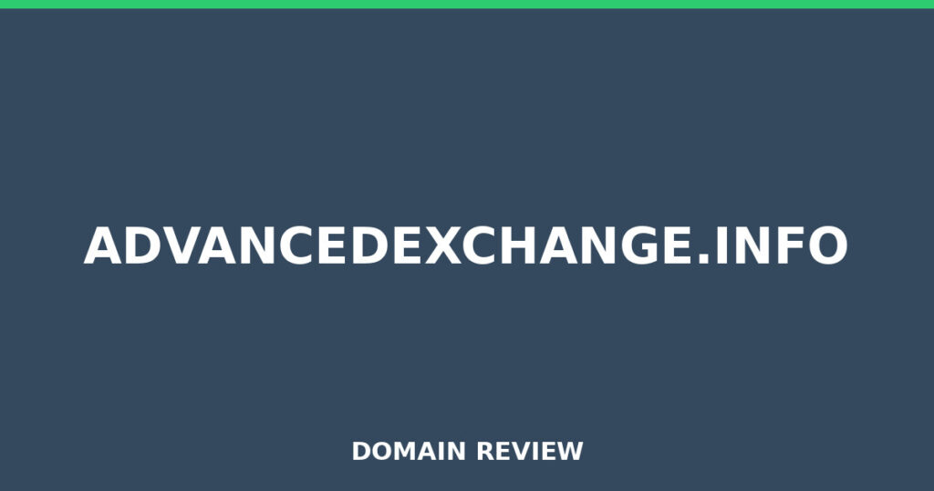 ADVANCEDEXCHANGE.INFO review 2025 - Domain review placeholder image for advancedexchange.info