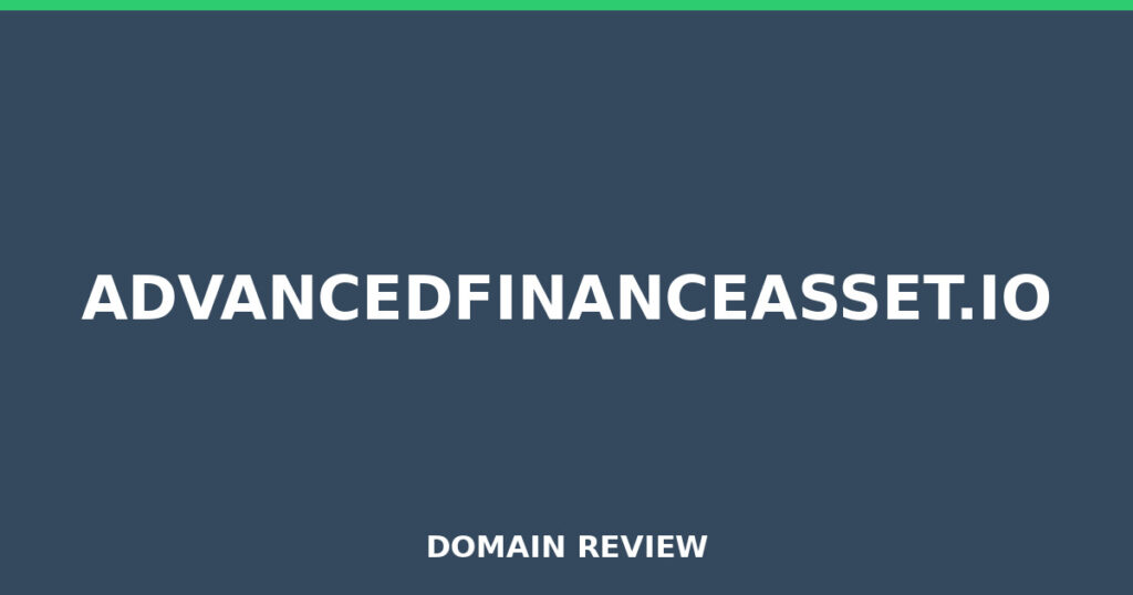 ADVANCEDFINANCEASSET.IO review 2025 - Domain review placeholder image for advancedfinanceasset.io