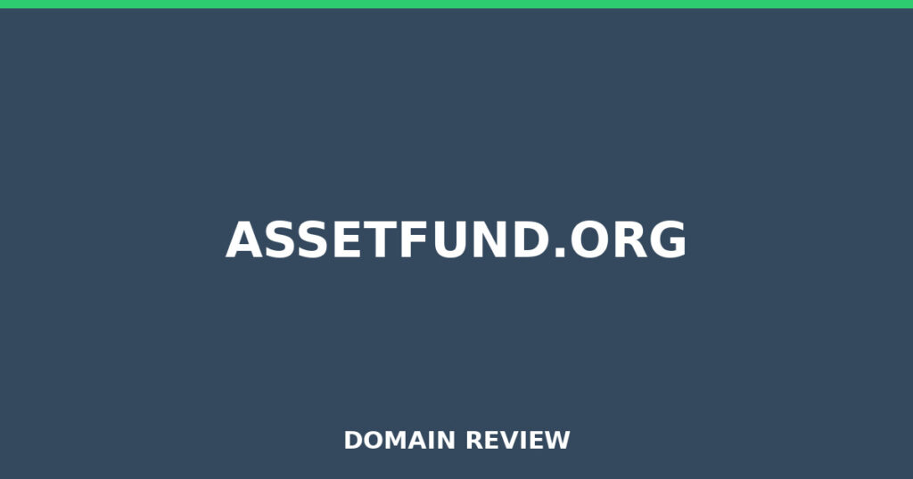 ASSETFUND.ORG review 2025 - Domain review placeholder image for assetfund.org