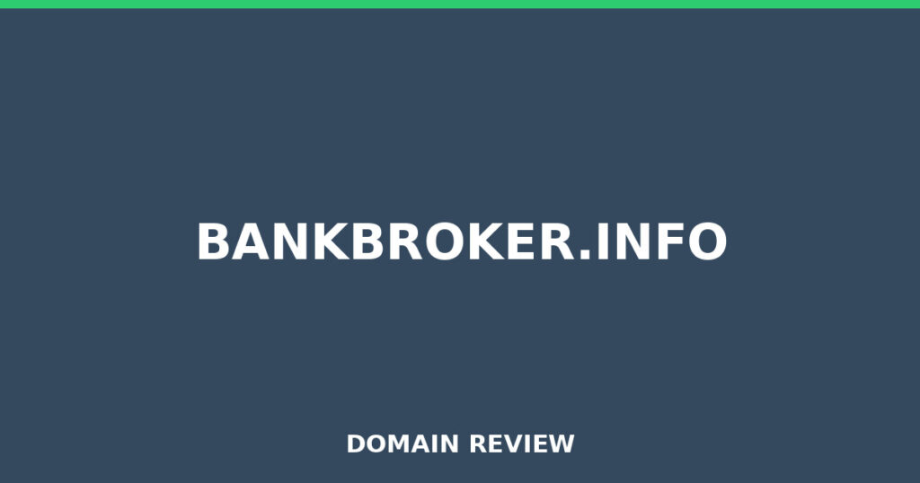 BANKBROKER.INFO review 2025 - Domain review placeholder image for bankbroker.info