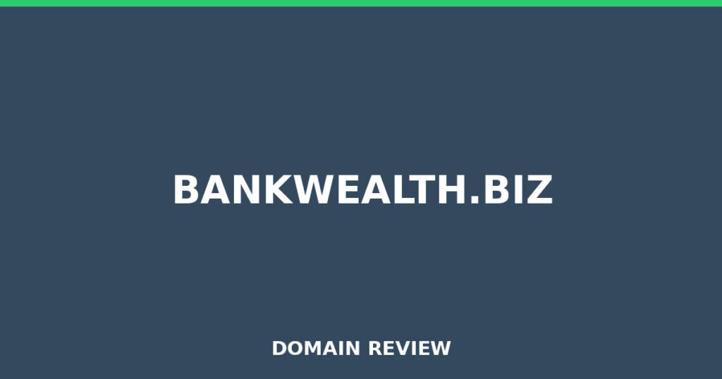 BANKWEALTH.BIZ review 2025 - Domain review placeholder image for bankwealth.biz