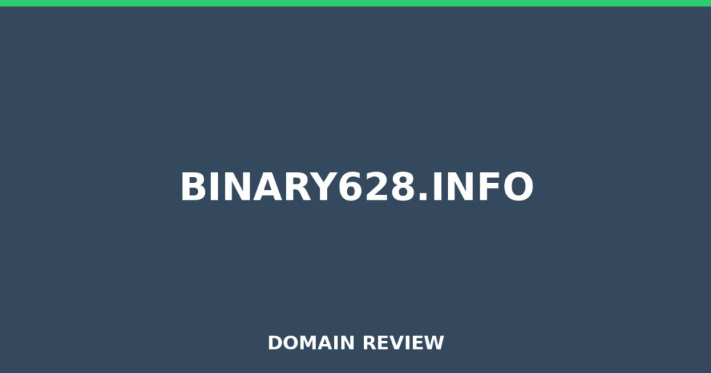 BINARY628.INFO review 2025 - Domain review placeholder image for binary628.info