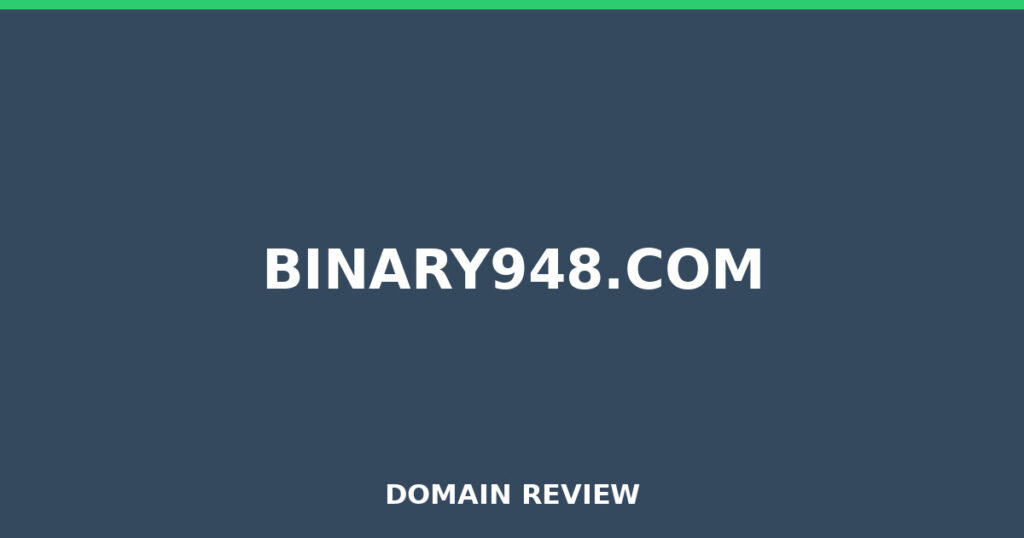 BINARY948.COM review 2025 - Domain review placeholder image for binary948.com