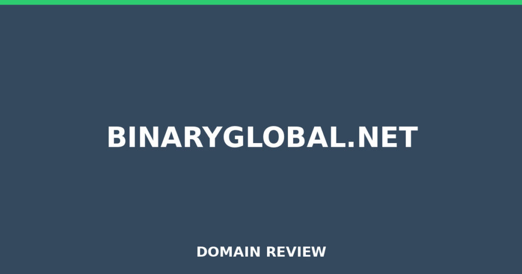 BINARYGLOBAL.NET review 2025 - Domain review placeholder image for binaryglobal.net