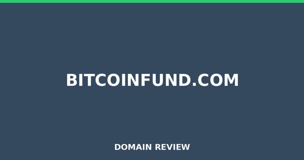 BITCOINFUND.COM review 2025 - Domain review placeholder image for bitcoinfund.com