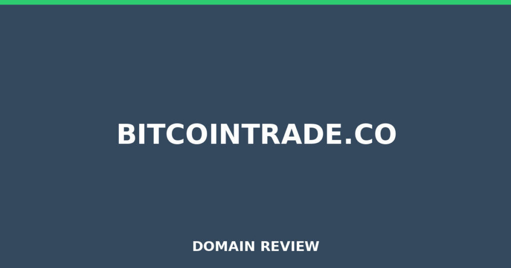 BITCOINTRADE.CO review 2025 - Domain review placeholder image for bitcointrade.co