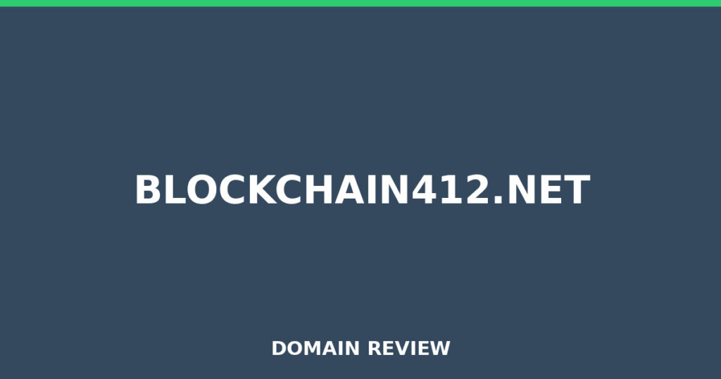 BLOCKCHAIN412.NET review 2025 - Domain review placeholder image for blockchain412.net